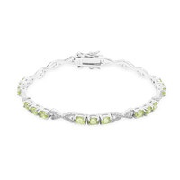 Peridot Silver Bracelet
