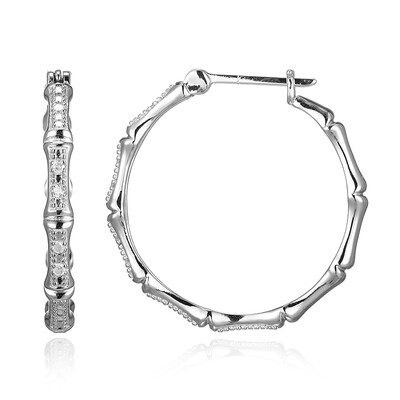 I3 (I) Diamond Silver Earrings