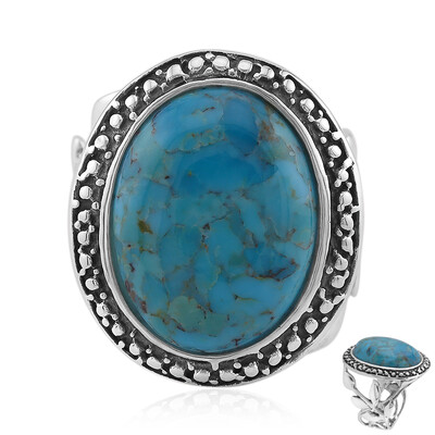 Kingman Blue Mojave Turquoise Silver Ring (Art of Nature)