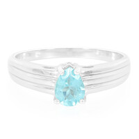 Blue Apatite Silver Ring