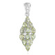 Cuprian Tourmaline Silver Pendant