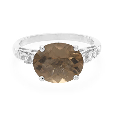 Smoky Quartz Silver Ring