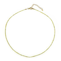 Yellow Diamond Silver Necklace