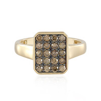 9K SI1 Brown Diamond Gold Ring