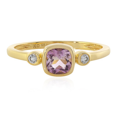 Rose de France Amethyst Silver Ring