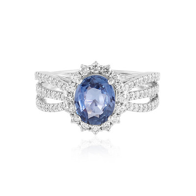 18K Ceylon Sapphire Gold Ring