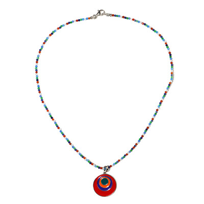 Zircon Silver Necklace (Riya)