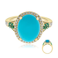 14K Turquoise Gold Ring