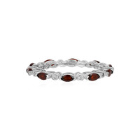 Mozambique Garnet Silver Ring