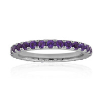 Zambian Amethyst Silver Ring