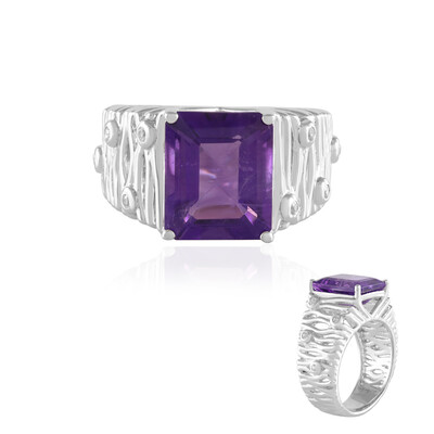 Siberian Amethyst Silver Ring (de Melo)