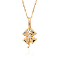 9K Flawless (F) Diamond Gold Necklace (LUCENT DIAMONDS)