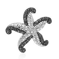 Black Diamond Silver Pendant