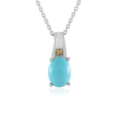 Sleeping Beauty Turquoise Silver Necklace
