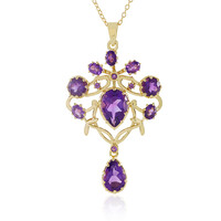Zambian Amethyst Silver Necklace