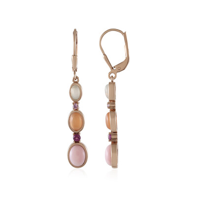 Pink Opal Silver Earrings (KM by Juwelo)