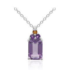 Amethyst Silver Necklace