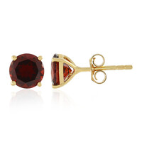 Mozambique Garnet Silver Earrings