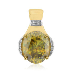 9K Bulgarian Sphalerite Gold Pendant