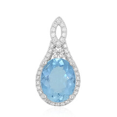 Santa Maria Aquamarine Platinium Pendant