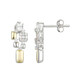 White Topaz Silver Earrings (Adela Silber)