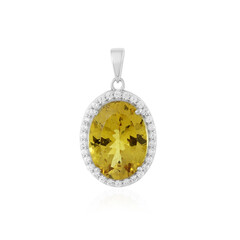Golden Apatite Silver Pendant