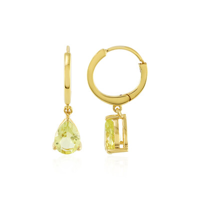 Lemon Quartz Silver Earrings