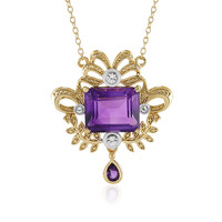 Zambian Amethyst Silver Necklace