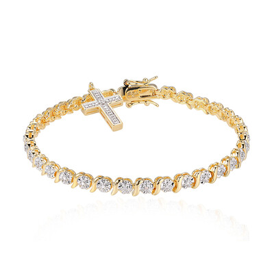 I3 (I) Diamond Brass Bracelet (Juwelo Style)