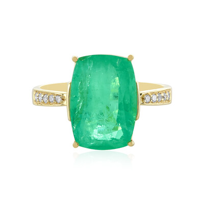 18K Ethiopian Emerald Gold Ring (AMAYANI)