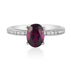 Rhodolite Silver Ring
