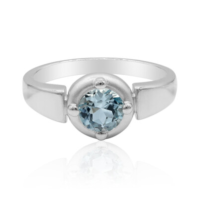 Sky Blue Topaz Silver Ring