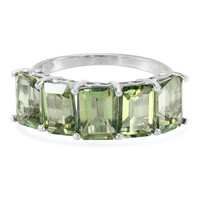 Kiwi Topaz Silver Ring