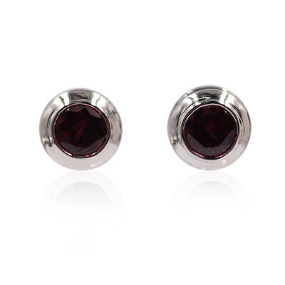 Tocantin Garnet Silver Earrings