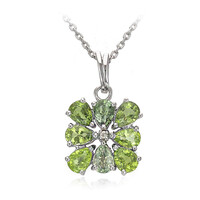 Paraiba Tourmaline Silver Necklace