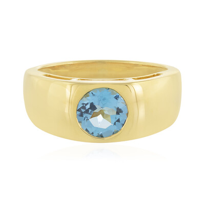 Swiss Blue Topaz Silver Ring