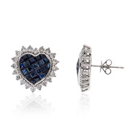 14K Ceylon Sapphire Gold Earrings (CIRARI)