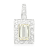 Canary Kunzite Silver Pendant