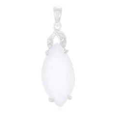 Glitter Agate Silver Pendant