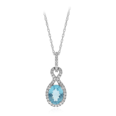 10K Blue Apatite Gold Necklace