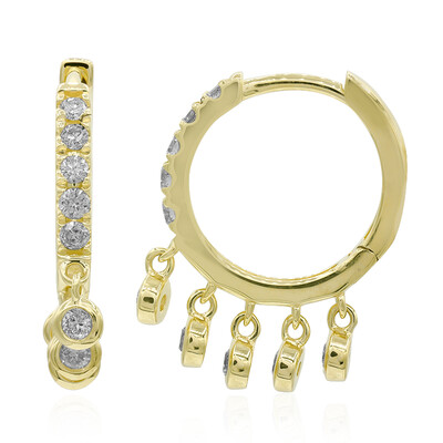 14K I1 (H) Diamond Gold Earrings (CIRARI)