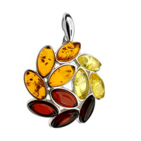 Baltic Amber Silver Pendant