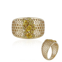9K Yellow Sapphire Gold Ring (Ornaments by de Melo)