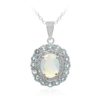 Welo Opal Silver Necklace