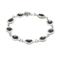 Abalone Shell Silver Bracelet (Art of Nature)