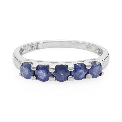 Burmese Blue Sapphire Silver Ring
