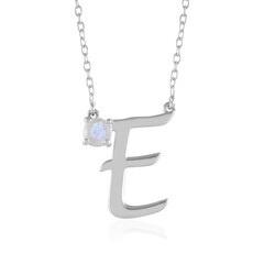 Rainbow Moonstone Silver Necklace