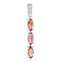 Sunset Ruby Silver Pendant