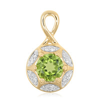 9K Peridot Gold Pendant