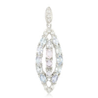 Cuprian Tourmaline Silver Pendant